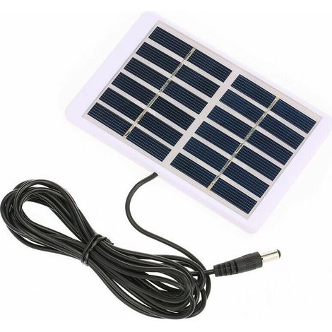 YMYNY 1,2 W 6 V polykristallines Solarpanel mit Kunststoffrahmen und 3 m DC-Schnittstellenkabel (1/4)