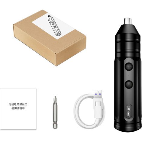 1 tournevis électrique rechargeable, petit outil électrique, perceuse électrique, mini tournevis USB 3,7 V, rechargeable par USB