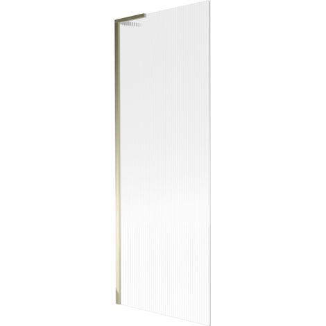 Paroi de baignoire à 1 volet Mexen Next L 70 x 150 cm, rayures, or - 895-070-000-03-09-50 (1/5)