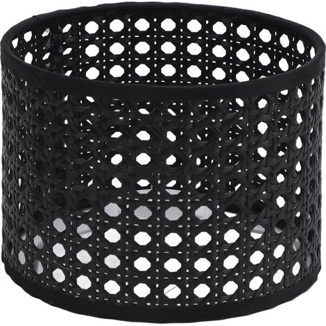 Ortviai Abat-jour en PE ajouré moderne pour lampes sur pied, table ou suspension – compatible E27/E14 – Ø16 cm x H12 cm