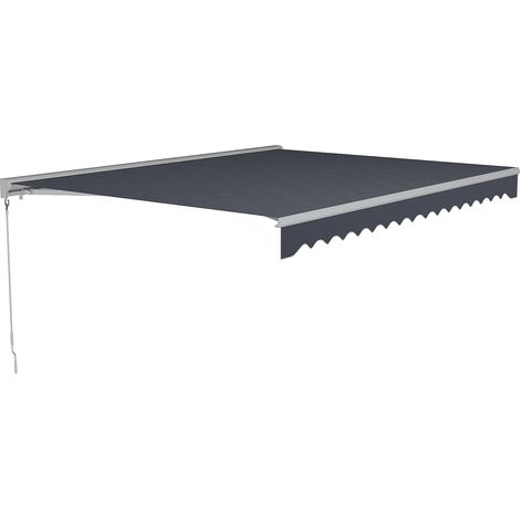 Store banne motorisé avec semi-coffre 3 x 2,5 m - anthracite - COFANA (1/5)