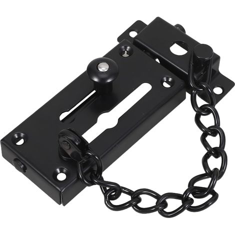 aus schwarzem Edelstahl mit Kette Sicherheitsriegel für
