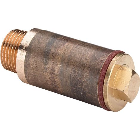 Viega Alargador de grifo, R 1/2, Rp 1/2, L 50 Bronce rojo o bronce de silicio Modelo 3527, 320263