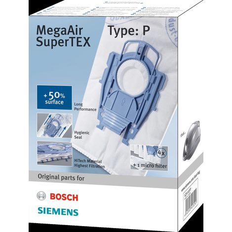 SIEMENS VZ41AFP Staubsaugerbeutel 4x + 1x Microfilter VS08 (1/5)
