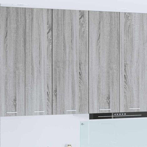 Hängeschrank Riga Graues Sonoma 40 x 31 x 100 cm Holzwerkstoff