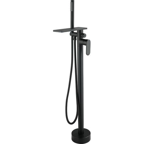 Robinet de Baignoire sur Pied, Robinet de Bain avec Douchette et Tuyaux (1/5)