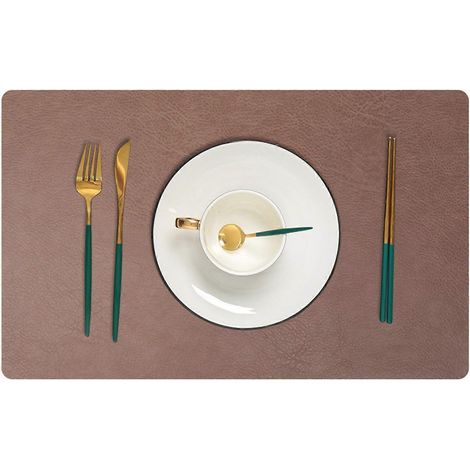 Sets de table rectangulaires modernes, isolants thermiques, anti-taches, lavables et résistants aux déchirures, décoratifs pour restaurants (1/5)