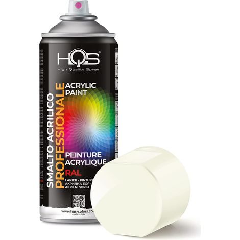 HQS Bomboletta di Vernice Spray Acrilica  Ral 9010 - Bianco Lucido