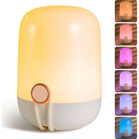 Veilleuse tactile LED pour l'allaitement et le change, lampe de nuit tactile LED pour chambre d'enfant, USB (1/5)