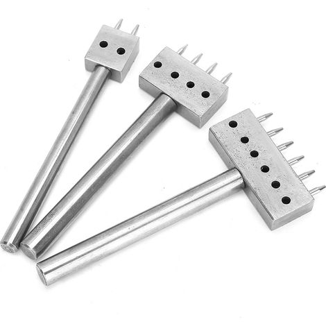 3-teiliges Lochwerkzeug-Set für DIY-Lederarbeiten, Lochstanzer für Gürtel (8 mm (2+4+6)) (1/5)