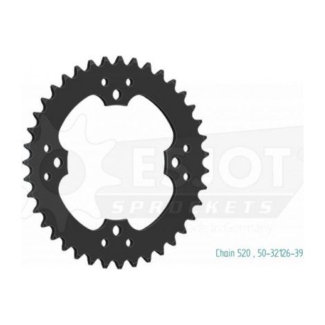 Couronne Acier - 520 - 39 Dents - Made in Germany