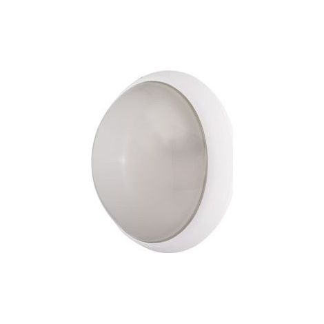 Hublot fluo 9W + 9W Ø 300mm blanc verre opale avec lampes 4000K 2G7 et ballasts elec CL2 IK10 IP44 OPTION EBENOID 078375