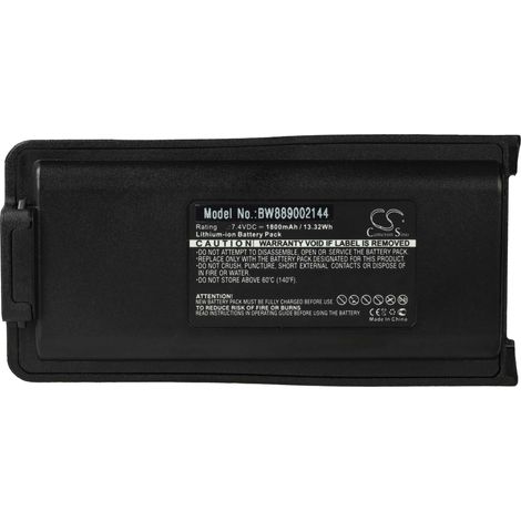 vhbw Akku Ersatz für BL1718 für Funkgerät, Walkie Talkie (1800 mAh, 7,4 V, Li-Ion)