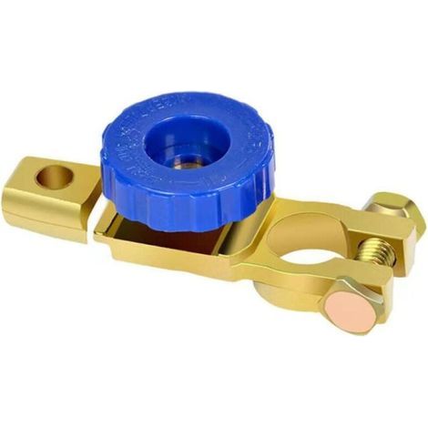 Coupe Circuit Batterie 12V Coupe Batterie Isolateur de Batterie, pour 12V 24V 36V Moto Voiture Camion Bateau Caravane (Blue) (1/5)