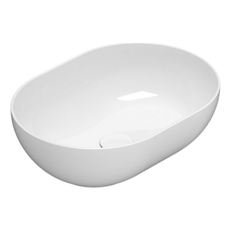 Lavabo in ceramica 50x36 cm Globo T-EDGE Le Ciotole B6O50BI  Bianco - Ceramica