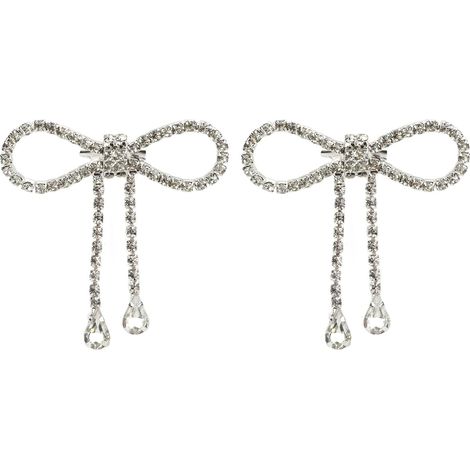 Broche de nudo, exquisito diseño brillante con pompón, broche de nudo, para uso diario, fiestas, bodas y celebraciones.
