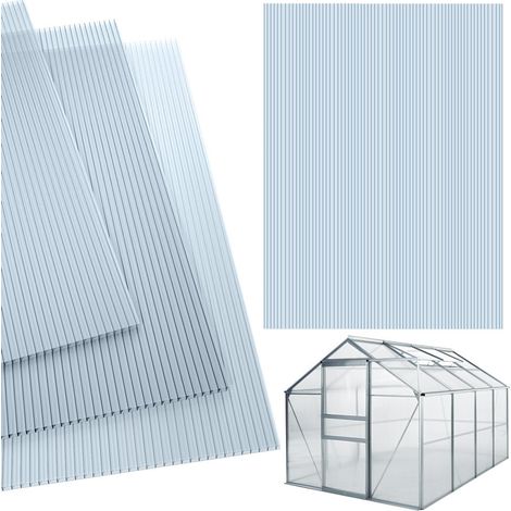 Hollow chamber multiwall sheets set of 14 transparent 4mm 1025m² (1/5)