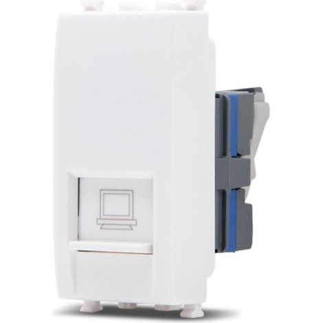 Frutti elettrici compatibili con supporti Vimar Arké bianco interruttore presa pulsante schuko deviatore  Presa Lan