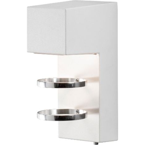Konstsmide Acerra Applique murale d'extérieur moderne Whitre LED haute puissance 5W, IP54 (1/3)