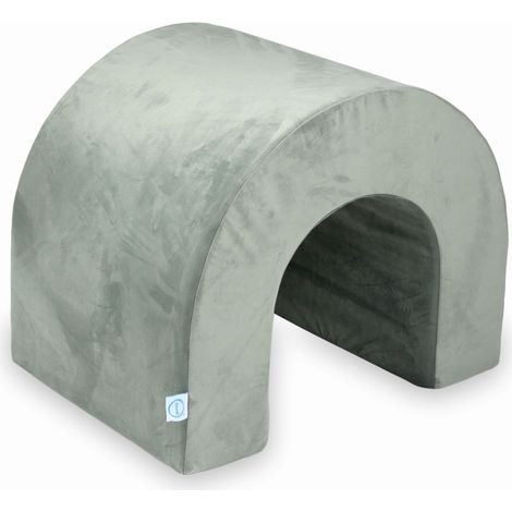 Tunnel da gioco in schiuma grigio velluto