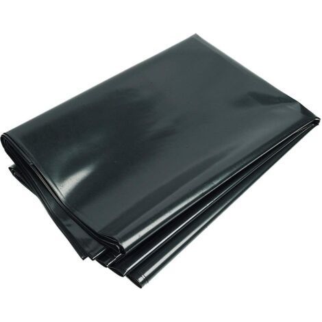 Black polyethylene tarpaulin 1.2 m x 2.1 m, thickness 0.4 mm, for garden sheds, horticulture and waterproofing (1/5)