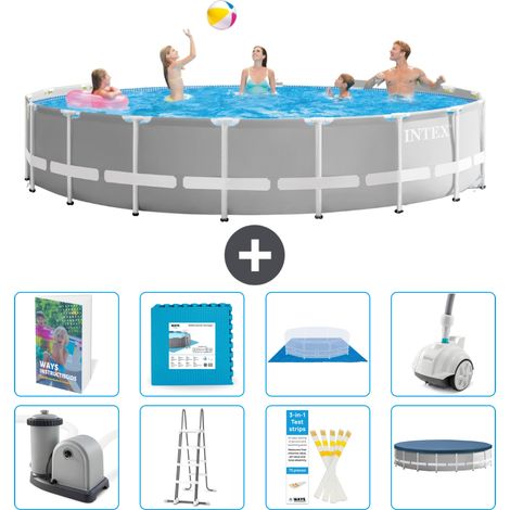 Prism Frame Pool Rund - 549x122 cm - 9-teilig S531