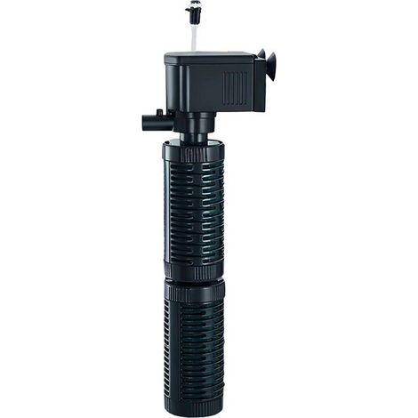 Pompe de filtration submersible 3-en-1 - AVIZAR - 14W - 1020 L/h - Hauteur refoulement 1,24 m - Noir (1/5)