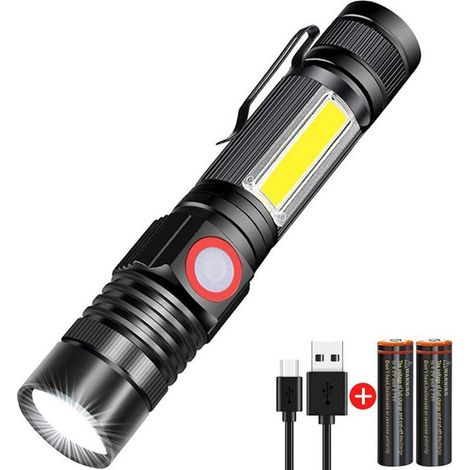 mini lampe torche magnétique rechargeable USB (1/5)