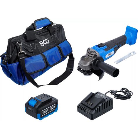Meuleuse bgs 7396 sans fil brushless 18 V 4.0 Ah (1/5)