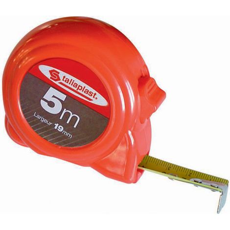 FÜNFFACH-METRE-GEHÄUSE FLUO ROT 19MM (BLISTER) TALIAPLAST - 490261