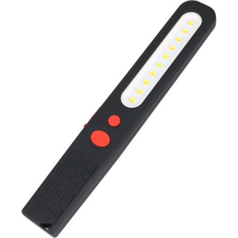 Lampe de Travail LED Rechargeable, Lumière combinée Double Couleur Lampe d'inspection 2 en 1 et 3 W COB LED Torche Lampe avec Double Magnétique (1/5)