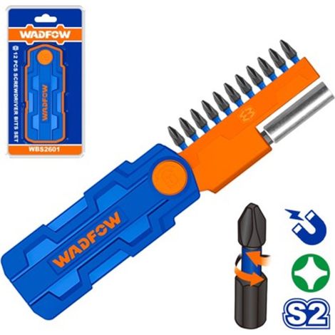 Satz mit 12 PH2-Bits 25 mm WADFOW
