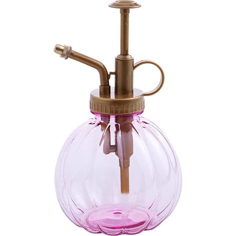 Arrosoir en plastique coloré en forme de citrouille, style rétro, pour plantes grasses et jardinage, 350 ml (1/4)