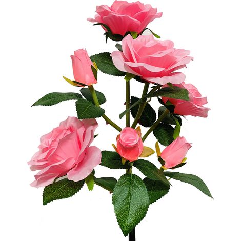 Guirlandes lumineuses solaires en forme de tournesol pour décoration extérieure, étanches, idéales pour terrasse, fêtes et Saint-Valentin (rose).-AquaForge