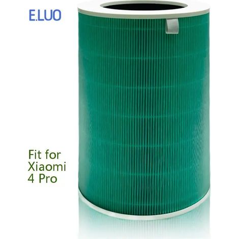 Filtre HEPA de rechange (4Pro) compatible avec Xiaomi 4 Pro. Filtre à charbon actif H13, antibactérien, résistant aux particules fines PM2.5 et aux aldéhydes. (1/4)
