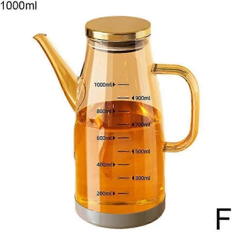 Distributeur d'huile d'olive 800/1000 ml, bouteille en verre portable pour la cuisine
