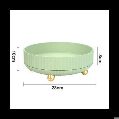 ÉTagèRe de Rangement Multifonctionnelle Rotative à 360 ° Support de Fournitures de Cuisine AntidéRapant RéSistant à L' pour Blanc (1/5)
