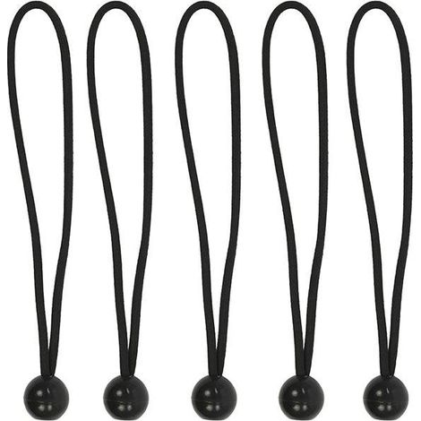 Chiave per tenda elastica 25 cm con sfera in plastica - set da 5 pezzi (1/3)