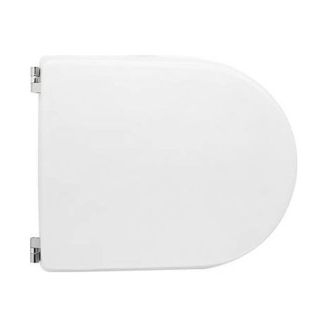 Abattant WC en bois stabilisé pour Duravit Starck 3 – Charnières réglables en laiton chromé – Vis en acier inoxydable – Dimensions ajustables 39,5-45 cm