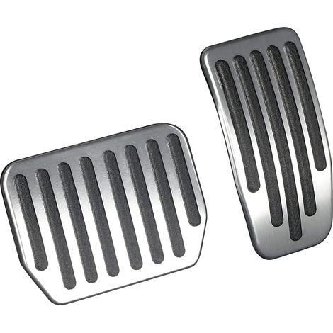 Pedal-Abdeckungsset für Tesla Model 3/Model Y – rutschfeste Hochleistungs-Aluminium-Pedale für Brems- und Gaspedal, silber