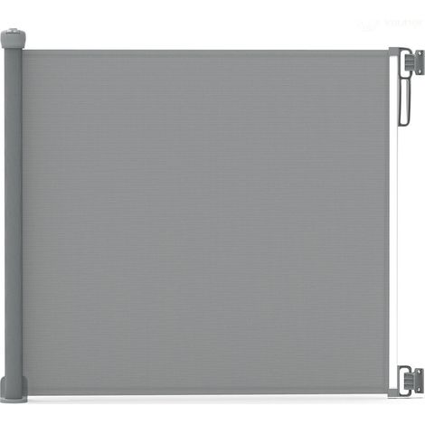 Vounot – Barrière de sécurité rétractable 180cm – Double verrouillage à une main – Tissu en maille robuste – Pour bébé et chien
