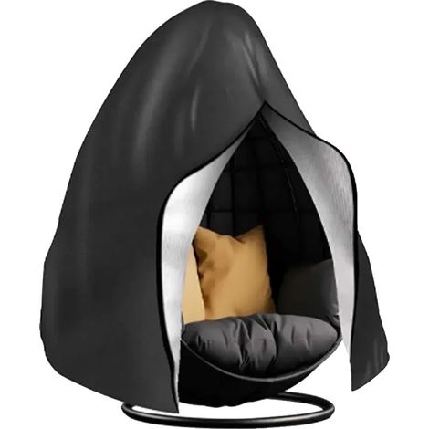 Housse de Chaise Œuf Suspendue, Imperméable, Résistante, Noir-a, 115X190CM-a (1/2)