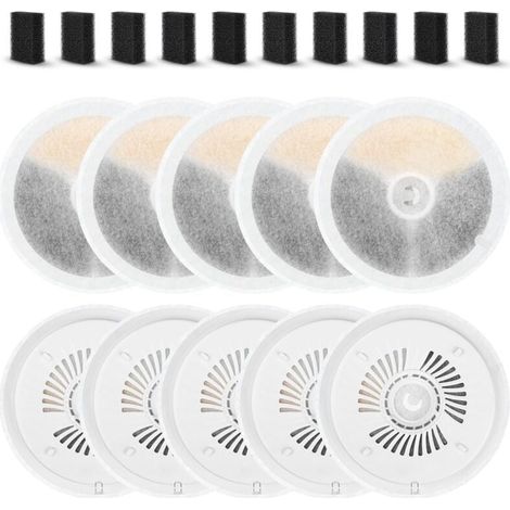 Pack of 10 filters for Eversweet Solo SE/Solo 2/3 Pro/3/2S cat fountain with 10 sponge filters, quadruple 3.0 filtration system