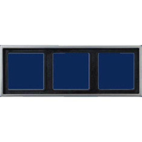 Jung Rahmen 3fach, LS 990, IP 44, Edelstahl, senkrechte und waagerechte Montage ES 2983