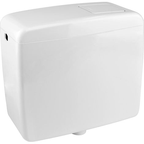 WC Aufputz Spülkasten Toilette Spülung 6-9 Liter weiss Zubehör (1/5)