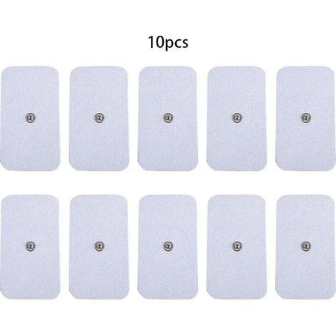 10 électrodes EMS auto-adhésives, patchs de physiothérapie à gel pulsé, masseur corporel, stimulateur musculaire électrique04529-AquaForge
