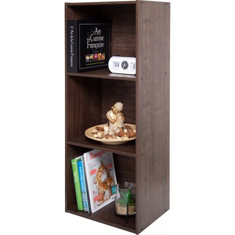 Iris Ohyama, muebles, estantería de oficina, estantería, modular, maciza, CX-3FN, marrón, W29.7 x D42 x H102.9 cm
