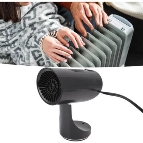 Tragbare schwarze Autoheizung, schnelles Aufheizen, automatischer Überhitzungsschutz, Scheibenenteiser, 150 W, 12 V
