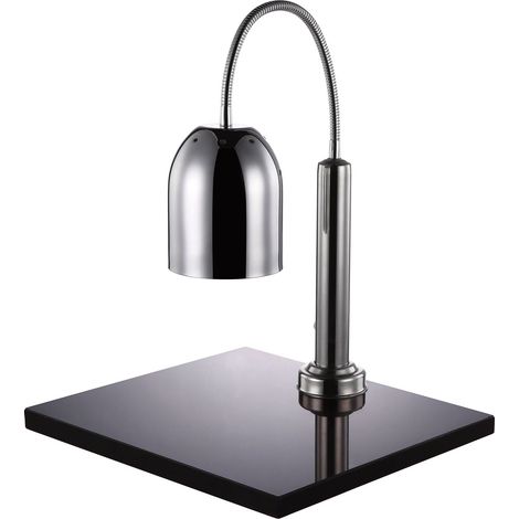 Lampe chauffante 24 centimètres en acier inoxydable avec base 50 x 45 cm en marbre - Pujadas (1/2)