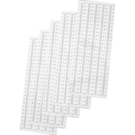 Cabilock Lot de 50 rubans mesure adhésifs, règles autocollantes (1/5)